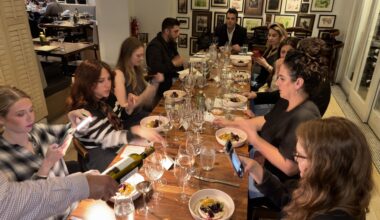 The wine tasting event took place at Molyvos Restaurant on May 21. (Photo: Evelyn Karatzas)