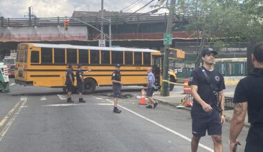 West Farms: School Bus Slides into Sinkhole a Day After Woman Dies Falling into Manhole in Manhattan