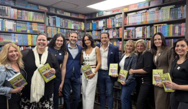 Staff and friends of the AGF Fund and Craig Thomas come out to support his new book. Photo: Moira Weinstein/Brooklyn Eagle