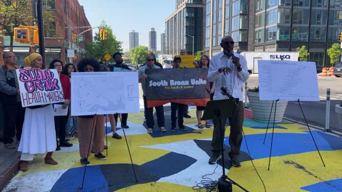 Founding member Mychal Johnson presents the findings of a two-year long air quality study in the South Bronx, showing PM2.5 concentrations have increased in 13 air quality monitors.