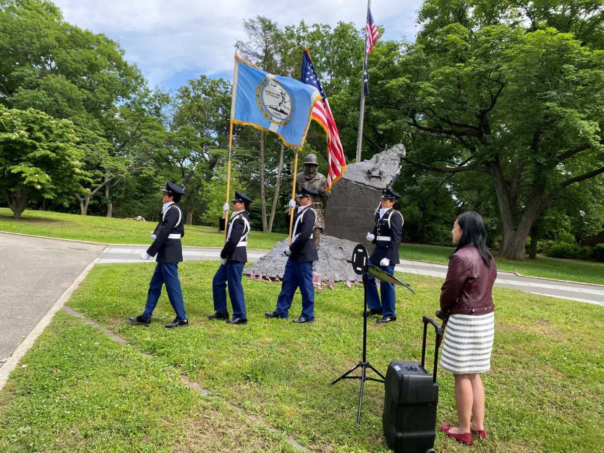 New York City Council Deputy Leader Sandra Ung held a Memorial Day observance on Friday.