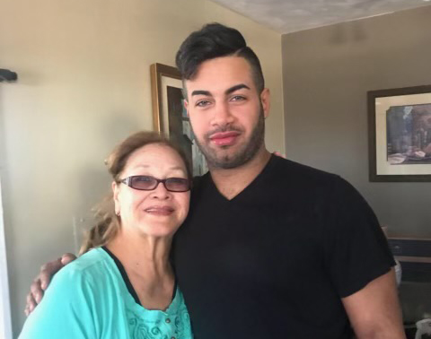 Donny Ruben Ubiera, pictured here with his grandmother, suffered a fatal methadone overdose in a jail housing unit on Aug. 22, 2023. (Courtesy of Emery Celli)