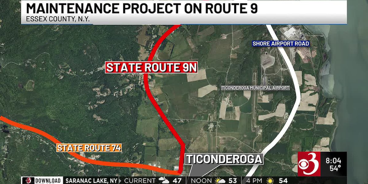 Route 9 lane closure in New York starting Monday