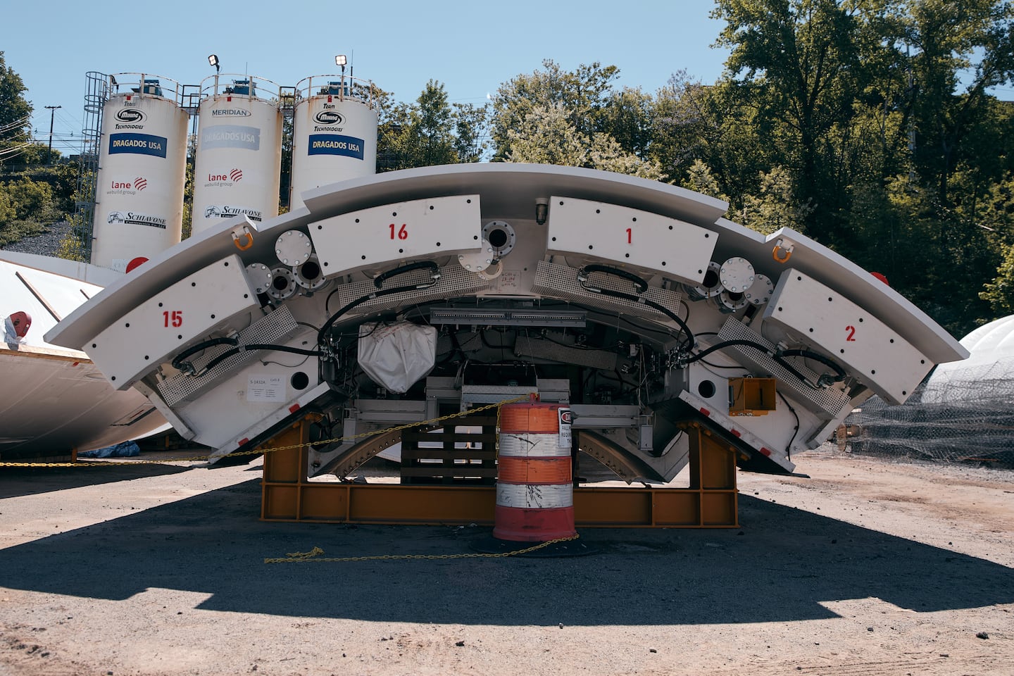 A part of the Tunnel Boring Machine at the site in North Bergen, N.J.