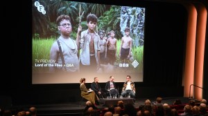 Emma Bullimore, Marc Munden, Jack Thorne and Joel Wilson speak during a Q&A at a special screening of new BBC Drama 'Lord Of The Flies' at BFI Southbank on January 26, 2026 in London, England.
