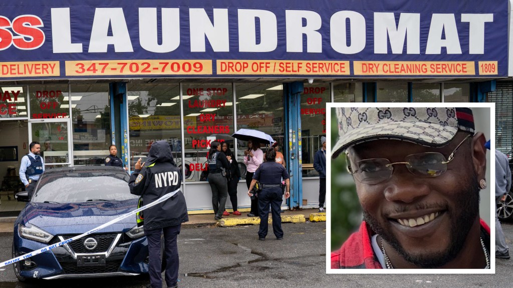 Wife tries in vain to save man shot folding clothes in Brooklyn laundromat
