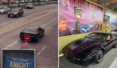 'Knight Rider' car KITT hit with NYC speeding ticket — despite sitting inside a Chicago museum