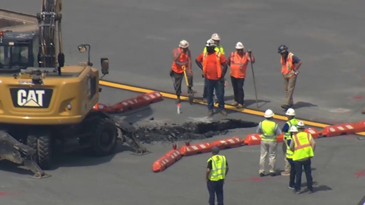 Sinkhole at LaGuardia leads to delays, possible cancellations – NBC New York