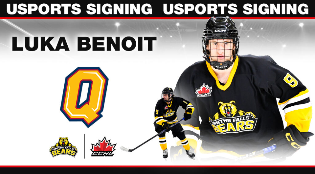 Bears Benoit Commits to USPORTS Queen’s University | CCHL