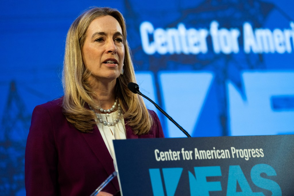 New Jersey governor  Mikie Sherrill gives remarks at the Center for American Progress Ideas Conference at the Mayflower Hotel in Washington D.C. on May 19, 2026.