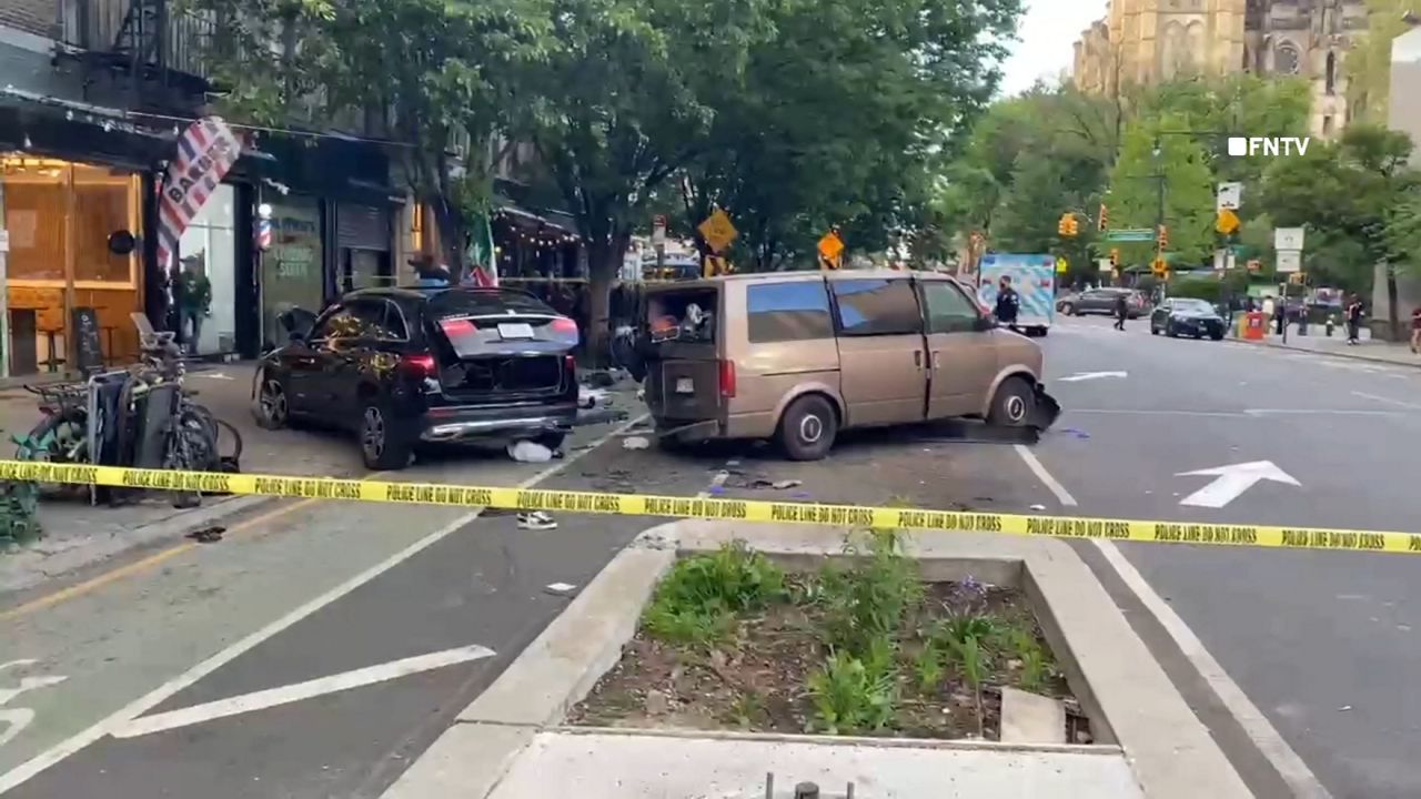 It happened around 6 p.m. on 109th Street and Amsterdam Avenue, police said.