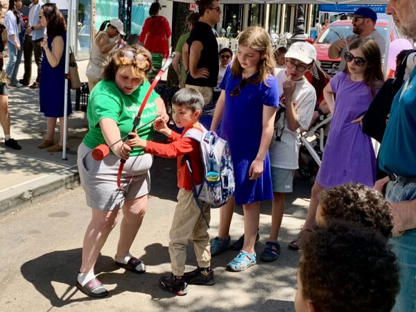 Trail Blazers provided hands-on bow and arrow instruction during Sunday’s 