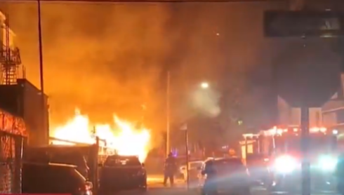 VIDEO: Fire rips through part of Brooklyn building; lithium-ion batteries found on scene
