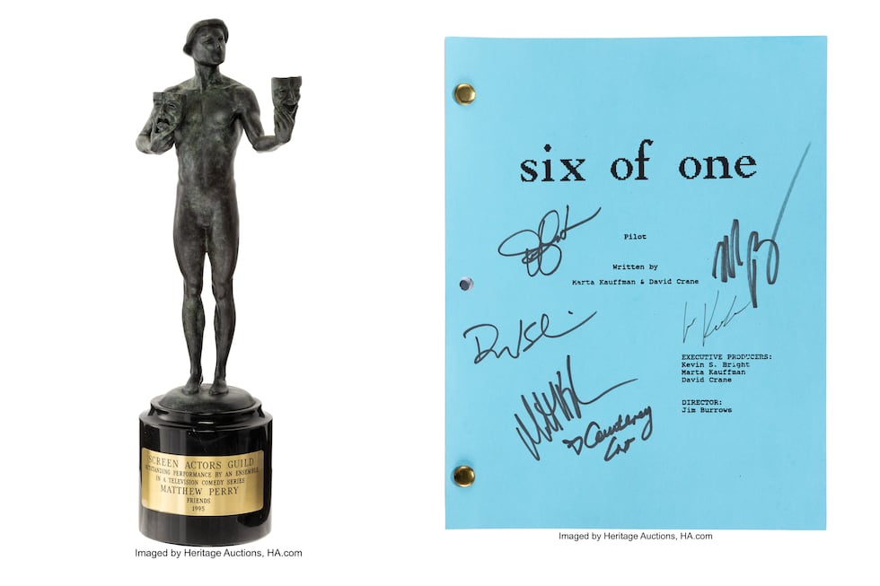 This combination of photos released by Heritage Actions show a Screen Actors Guild Award...