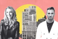 Corcoran’s Tara King-Browna and Ryan Kaplan with 16 Fifth Avenue