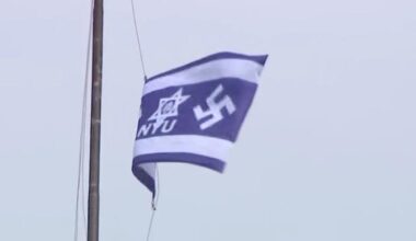 Flag of evil at NYU shows what the haters really think