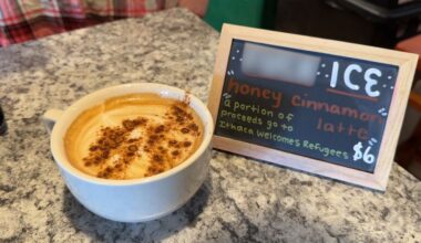 Making a statement with yarn and lattes