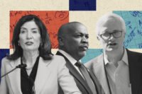 Governor Kathy Hochul, Assembly Speaker Carl Heastie and State Senator Brian Kavanagh