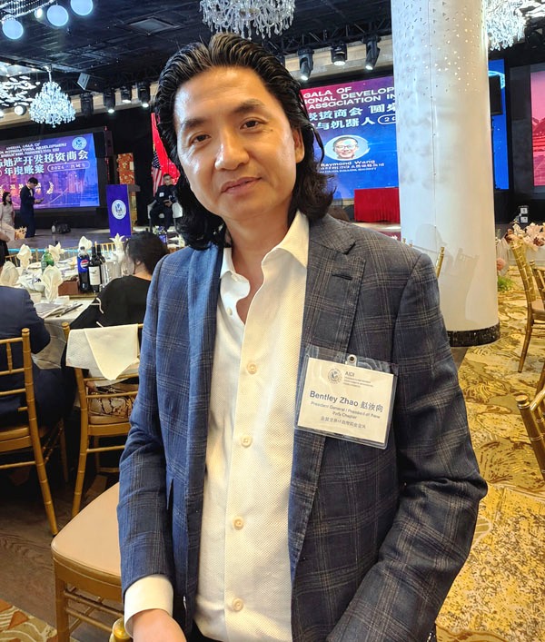 Newly elected AIDI Global President Bentley Zhao