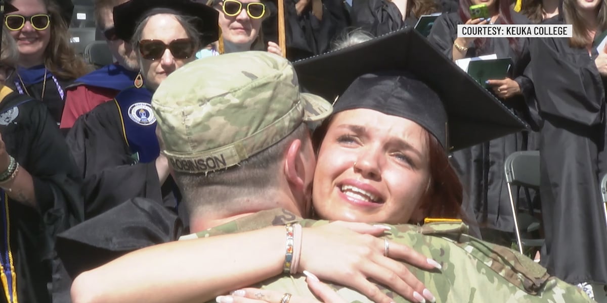 Deployed brother surprises Morrisonville grad at New York commencement