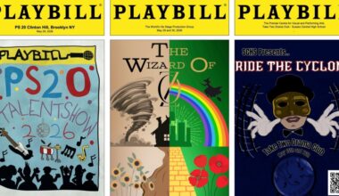 Cyclones and Twisters and Ice Queens, Oh My! 10 Creative PLAYBILLDER Covers From Around the Country