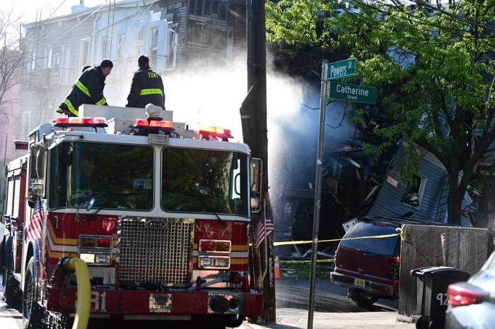firefighters on scene