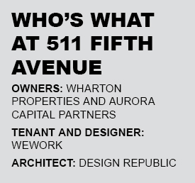 The Plan: WeWork Is Growing Up at 511 Fifth Avenue Who's what at 511 Fifth Avenue.