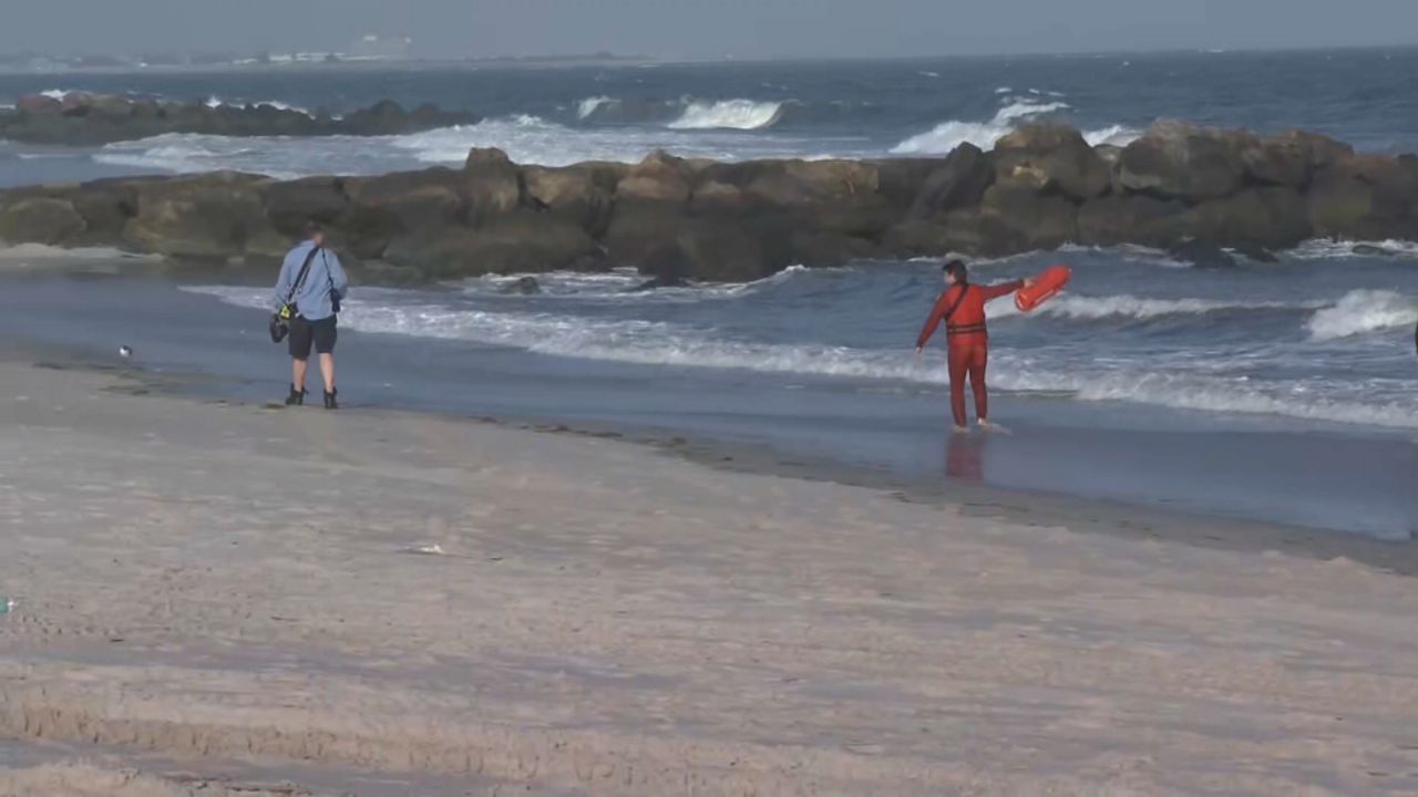 An 18-year-old boy went missing Tuesday afternoon after entering the water near Beach 73rd Street at Rockaway Beach in Queens. (Spectrum News NY1)