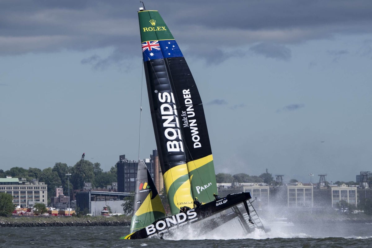 SailGP: Blustery conditions create chaotic first day at New York Sail Grand Prix
