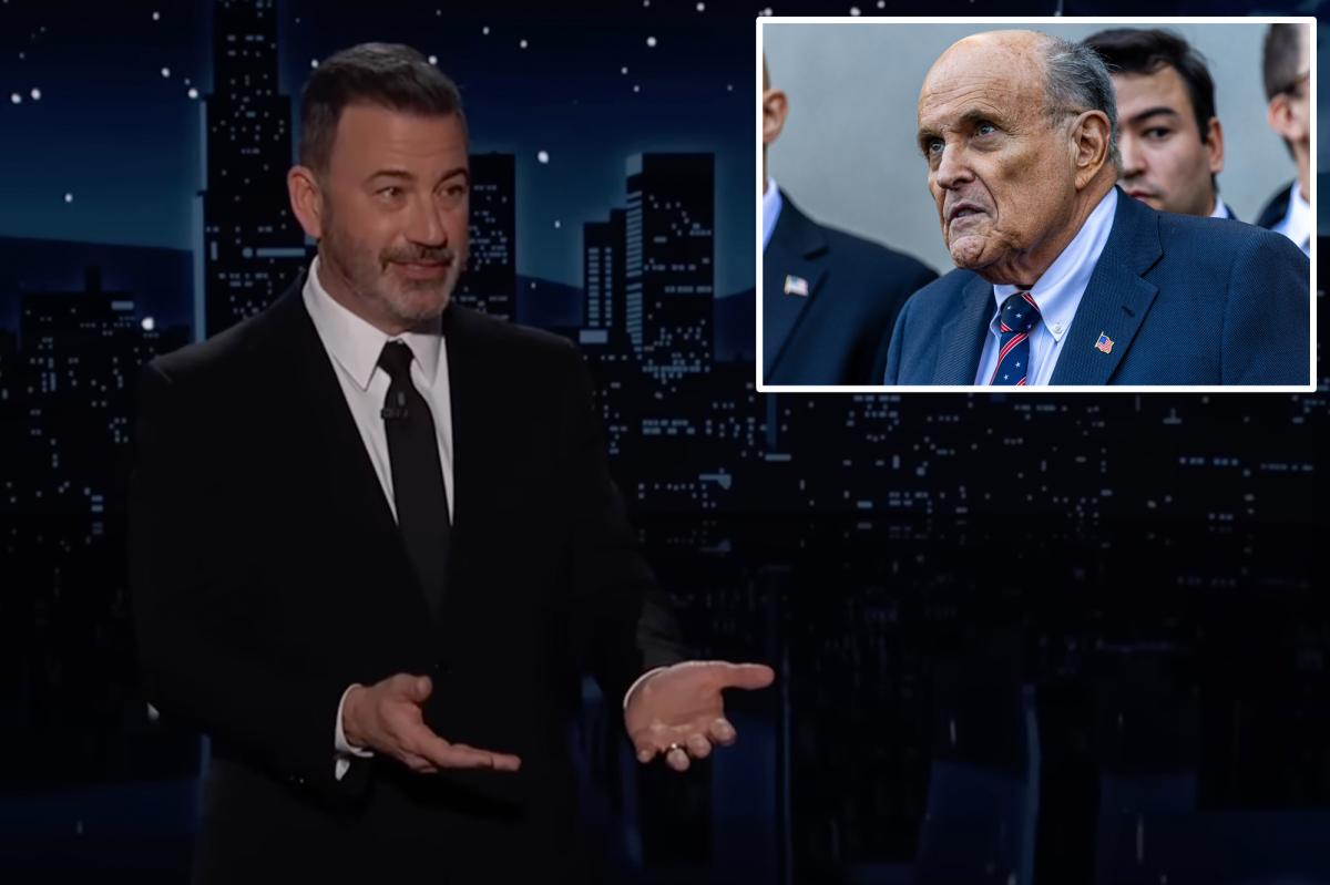 Jimmy Kimmel joked about ex-NYC Mayor Rudy Giuliani being in 'the grave' before hospitalization