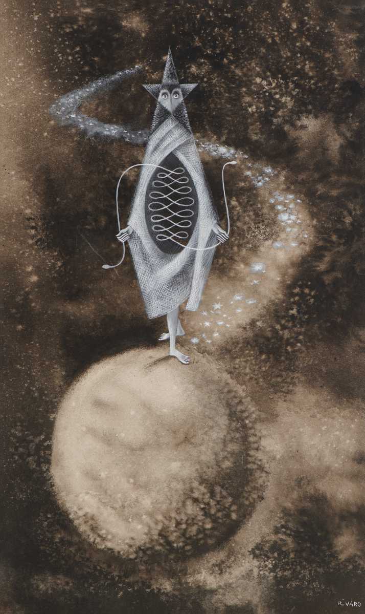 Remedios Varo, "The Other Clock" (El otro reloj), 1957 © 2026 Remedios Varo, Artists Rights Society (ARS), New York / VEGAP, Madrid. Courtesy of Wendy Norris Gallery 