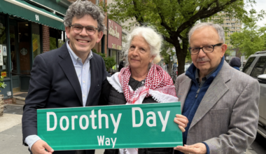 New Sign on a Street Corner in Brooklyn Honors Legacy of Dorothy Day