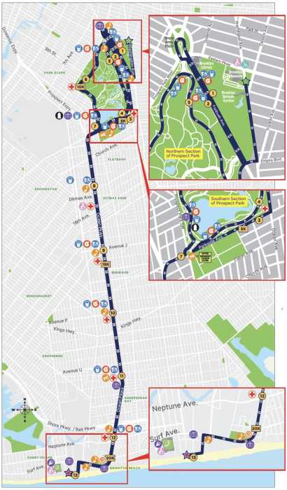 brooklyn half marathon map