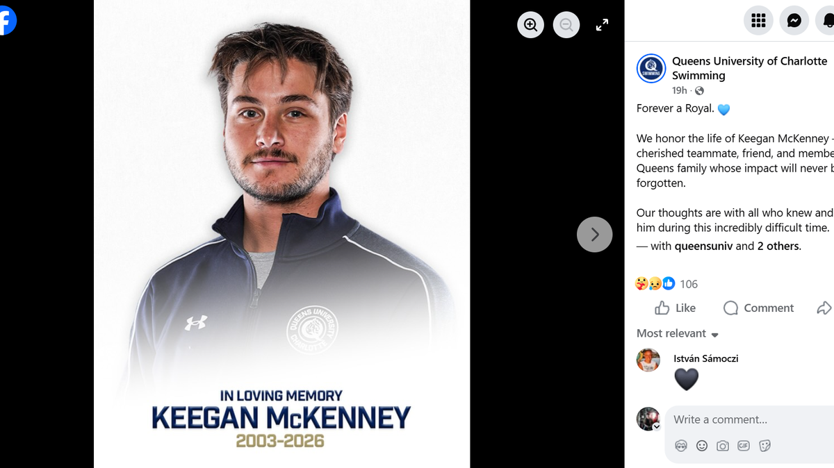 Queens University campus mourning after swimmer dies in crash