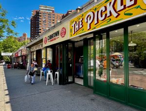 Storefronts owned by Seward Park Cooperative.