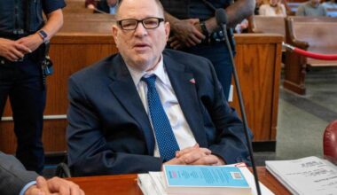 Weinstein accuser continues testifying after saying she was struggling with stress