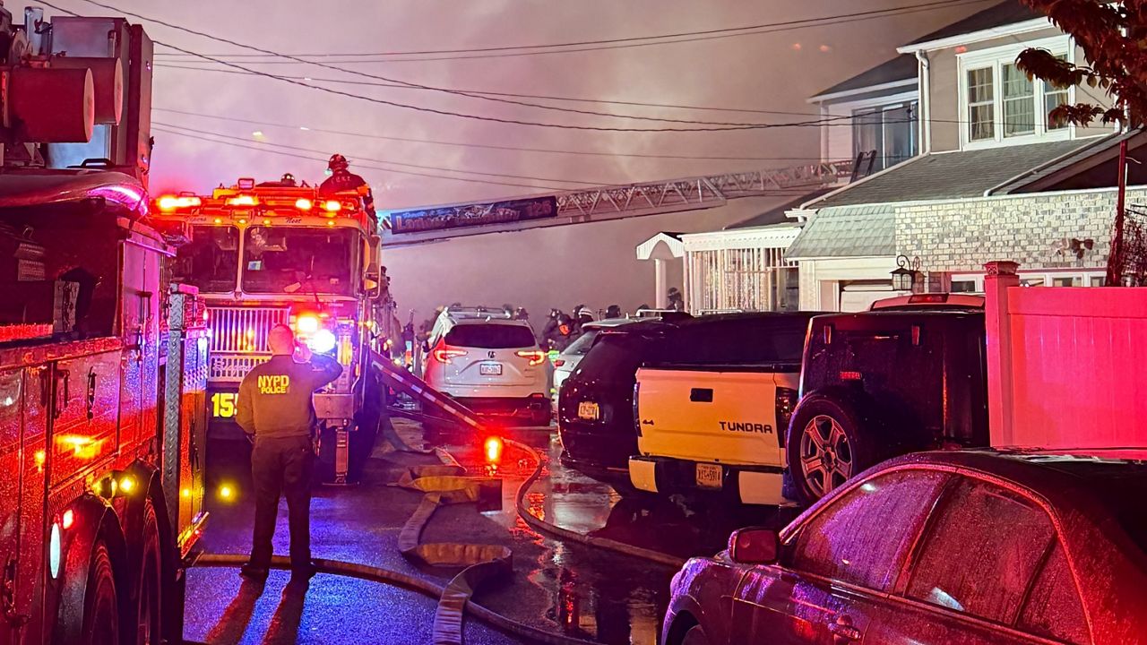 Officials said the incident stemmed from a domestic dispute at the home in South Ozone Park. (Courtesy of the FDNY)