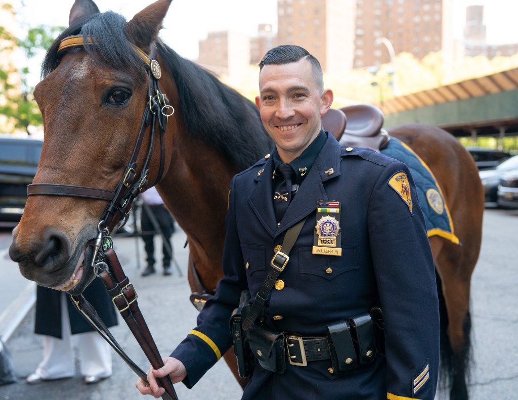 NYPD Mounted cop in viral horseback arrest gets promoted