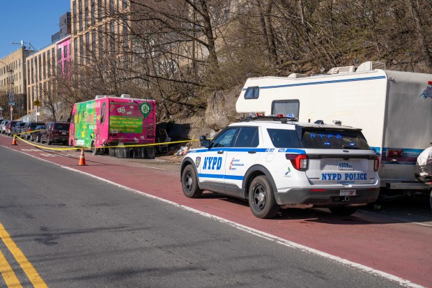 A man was fatally stabbed on Webster Ave. near Parkside Place in the Bronx on Saturday, March 28, 2026. (Theodore Parisienne / New York Daily News)