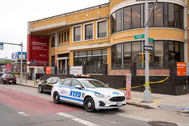 A man was was shot multiple times in a fight that started in a restaurant on Northern Blvd. near 74th St. in Jackson Heights early Sunday. 
