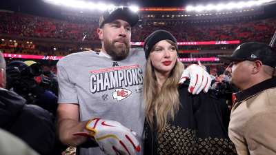Travis-Kelce-and-Taylor-Swift-Spotted-in-NYC-GettyImages-2196123499