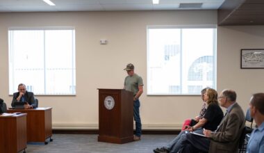Tim Hargrave speaks during the Steuben County legislature.