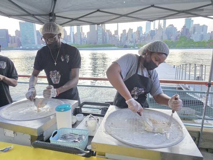 Only Rare NYC provided hand-rolled ice cream. Photo by Shane O'Brien.