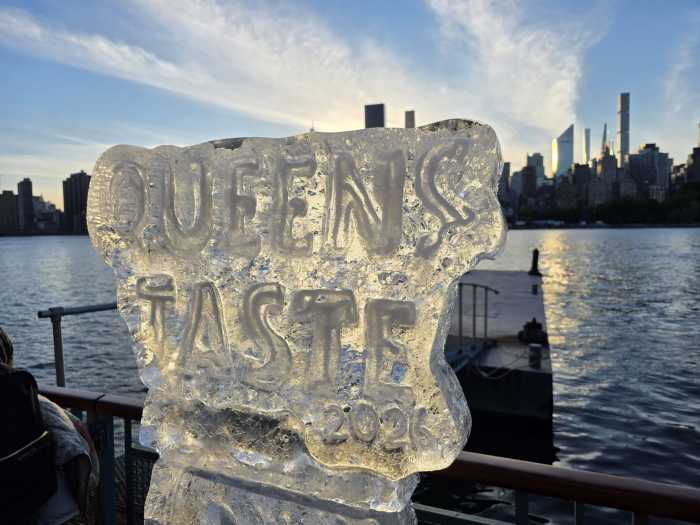 QEDC provided an ice sculpture for the occasion. Photo by Shane O'Brien.