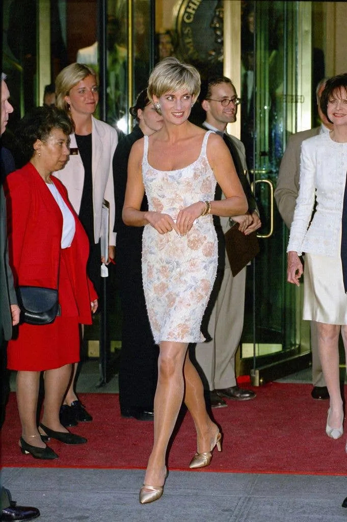 Per Christie's, the Princess wore a pearl-embroidered sheath dress, which dubbed the "Elvis dress," to the cocktail reception before the auction. The royal's "Elvis dress" ended up selling for $151,000.⠀