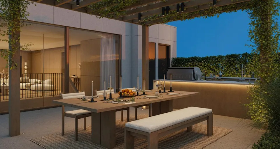 32 Walker St - Penthouse - Terrace Dining-Resized
