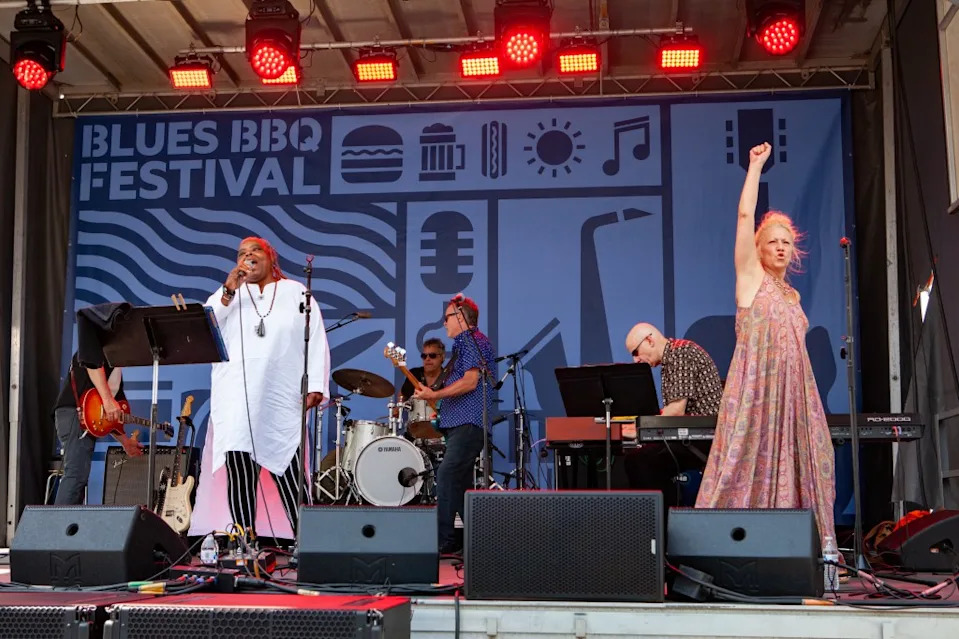 Tunes complement tastes at the Blues BBQ Festival.