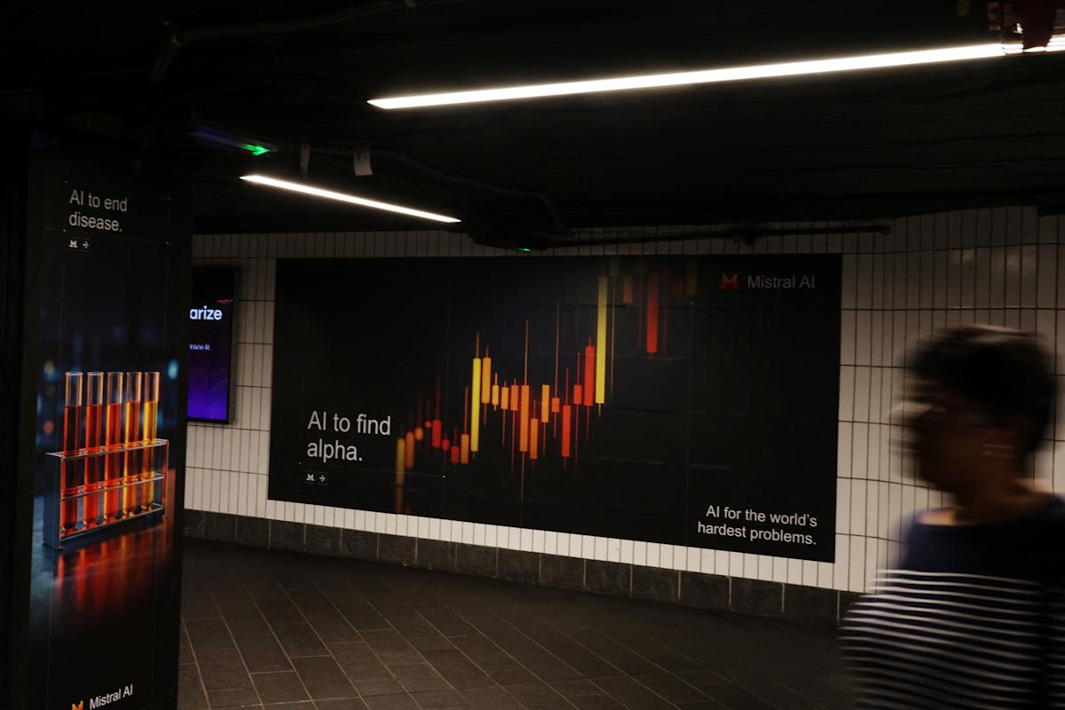 Tech ads on the New York subway are up 50% this year