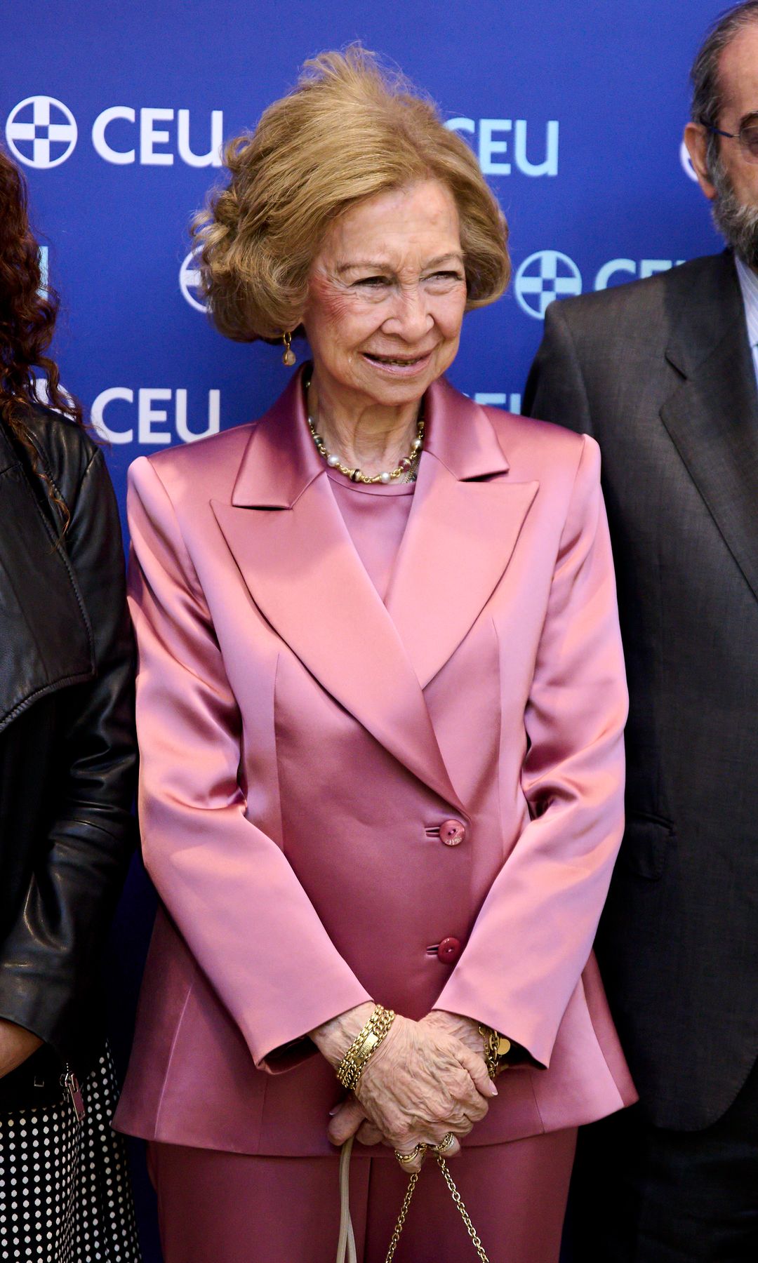 Queen Sofia at the opening of the conference 'The Spanish Monarchy and the Independence of the United States: 250th Anniversary' at the CEU San Pablo University