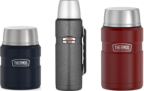 Pictured are some of the impacted Thermos containers.Photo: US Consumer Product Safety Commission

